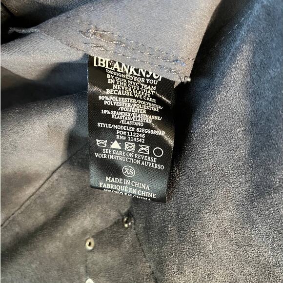 BLANK NYC Size XS Women's Cropped Microsuede Grey Moto Jacket - Picture 5 of 9